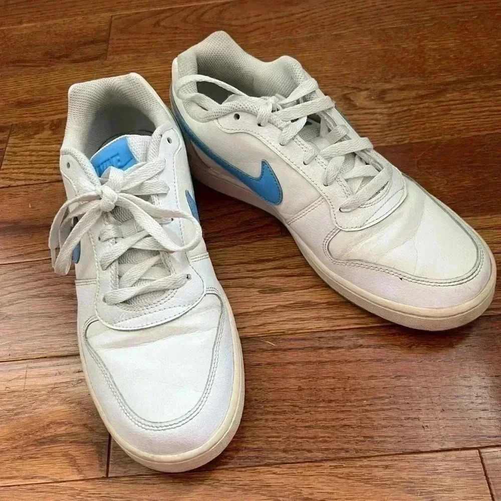 Nike Ebernon Low Men's Size 8.5 Blue White Shoes AQ1775-102